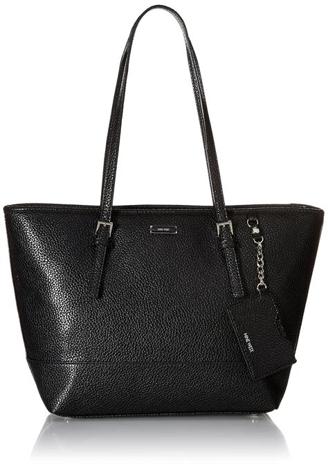 nine west ava tote leather bag fake|nine west metal handbags.